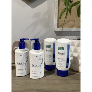 X4 Biore Foaming Cleanser & Cleansing Scrub - Original Formula